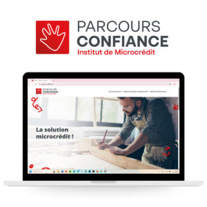 mockup site parcours confiance