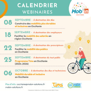 Calendrier webinaires Mob'In Occitanie 2026